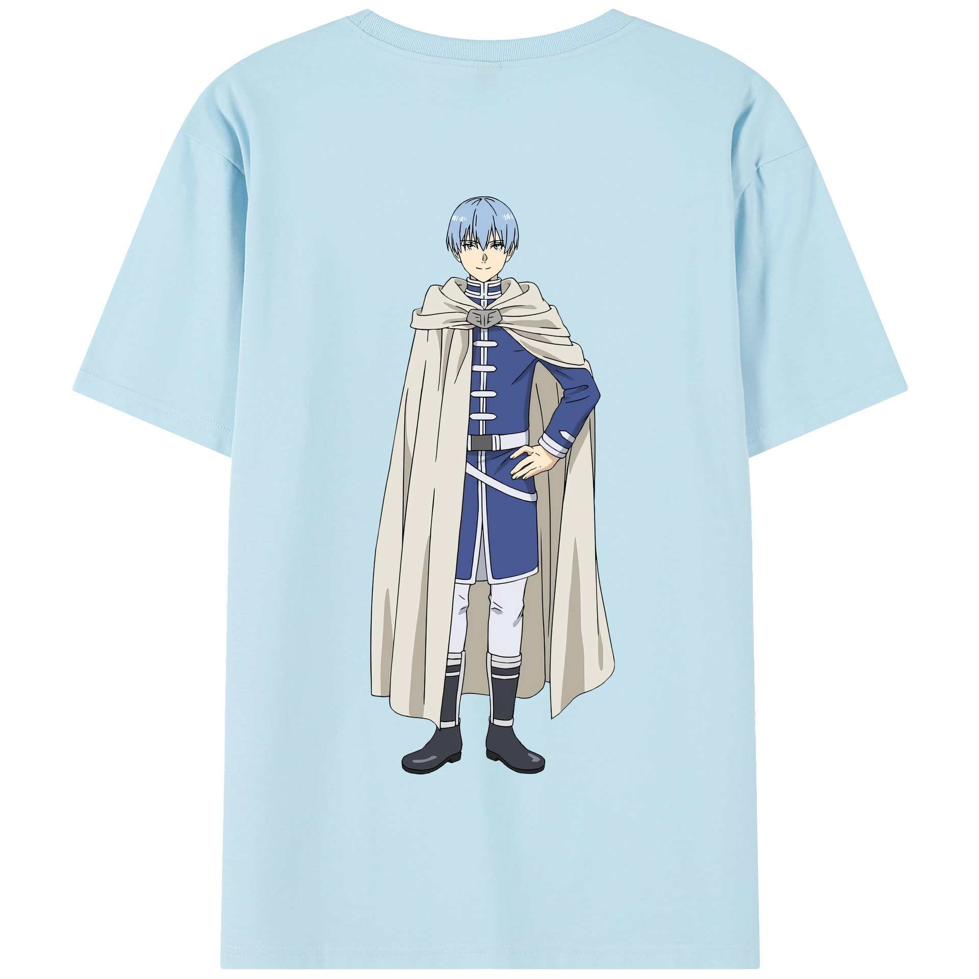 （画像用） 葬送のフリーレン Frieren 綿100％半袖Tシャツ（背面プリント）